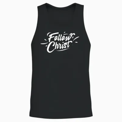 Follow Christ Unisex Tank Top - Black