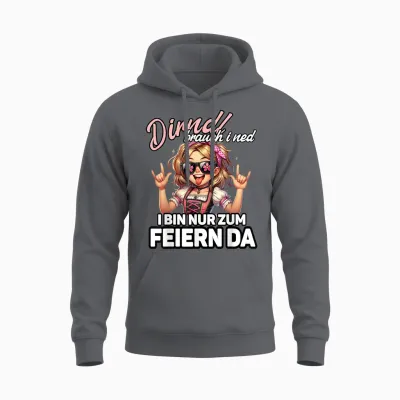 Dirndl Brauch I Ned Oktoberfest Trachtenshirt Damen Trachten Unisex Hoodie - Charcoal