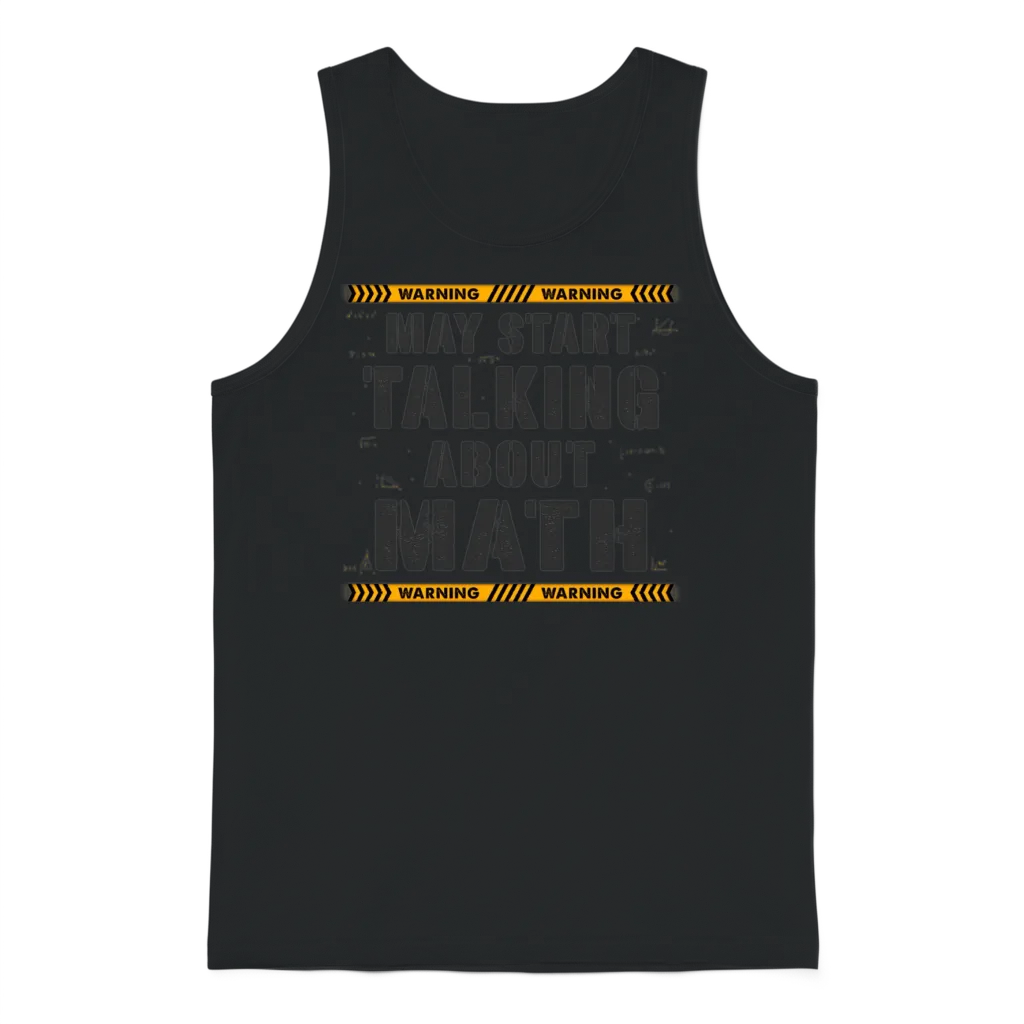 May Start Talking About Math Is My Superpower, Unisex Tank Top - Black