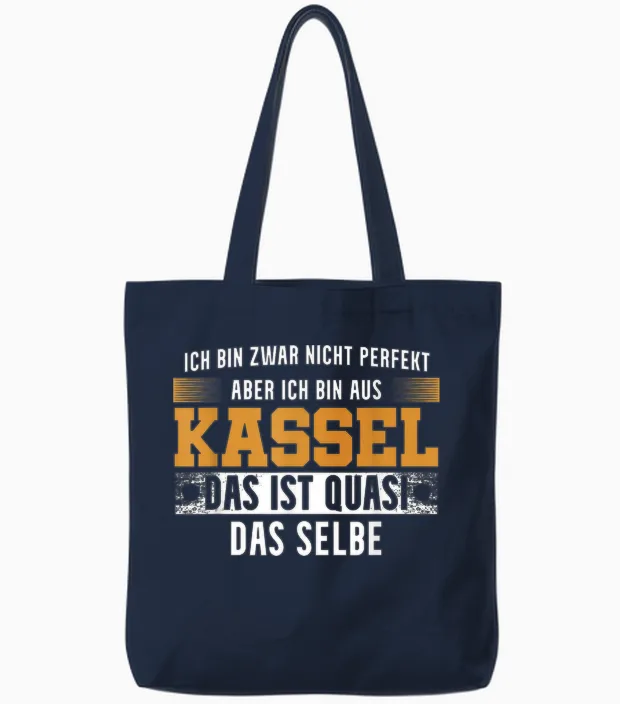 Stadt Kasseler Kasselerin Ich Bin Aus Kassel Tote Bags in Navy
