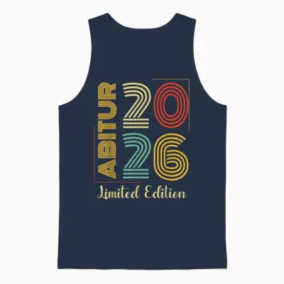 Abitur 2026 Geschafft Retro Abi Ak 26 Unisex Tank Top - Navy