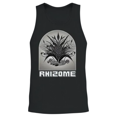 Flower Power Unisex Tank Top - Black