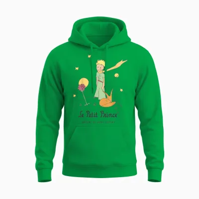 Le Petit Prince Stars Fox Pink Planet Unisex Hoodie - Irish Green