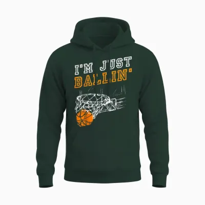 Basketball Geschenkidee Streetball Herren Kinder Jungs Coach Unisex Hoodie - Forest