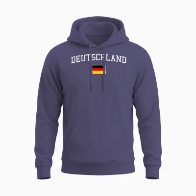 Deutschlandflagge Herren Damen Kinder Deutschland Unisex Hoodie - Heather Sport Dark Navy