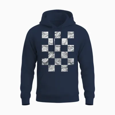 Kroatien Hrvatska Trikot Nationalflagge Rot-Weiß Kockasti Unisex Hoodie - Navy