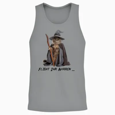 Lustiges Katzen Zauberer Outfit, Catdalf Unisex Tank Top - Sport Grey