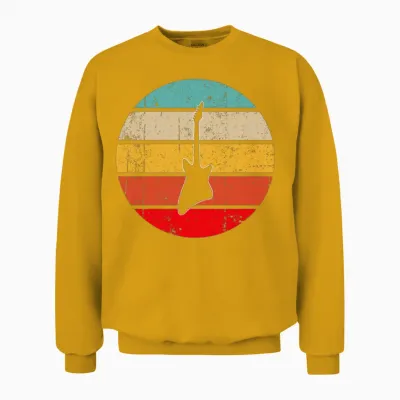 Eguitar Retro Unisex Sweatshirt - Gold