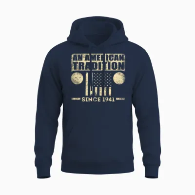 Vintage Jeep - Since 1941 Funny Jeep Lover Gift Unisex Hoodie - Navy