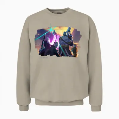 The Legend of Vox Machina – Character Pose T-Shirt, Black, S Unisex Sweatshirt - Sand