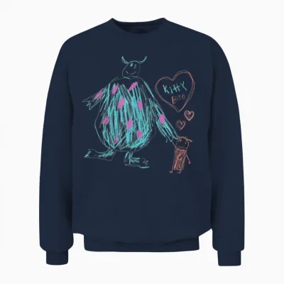 Disney and Pixar’s Monsters, Inc. Sulley Kitty and Boo Unisex Sweatshirt - Navy
