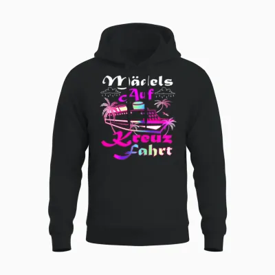 Auszeit Kreuzfahrt Accessoires Mottoparty Kreuzfahrt Kostüm Unisex Hoodie - Black