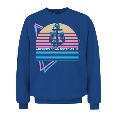 Funny Boating Retro Unisex Sweatshirt - Royal