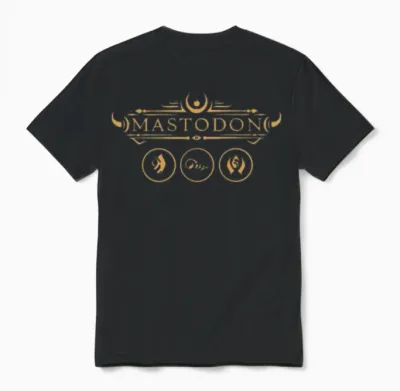 Myluxshirt Mastodon Merch Symbols Unisex T-Shirt - Black