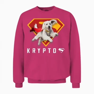 Superman (2025 Movie) Krypto Shield Unisex Sweatshirt - Heliconia