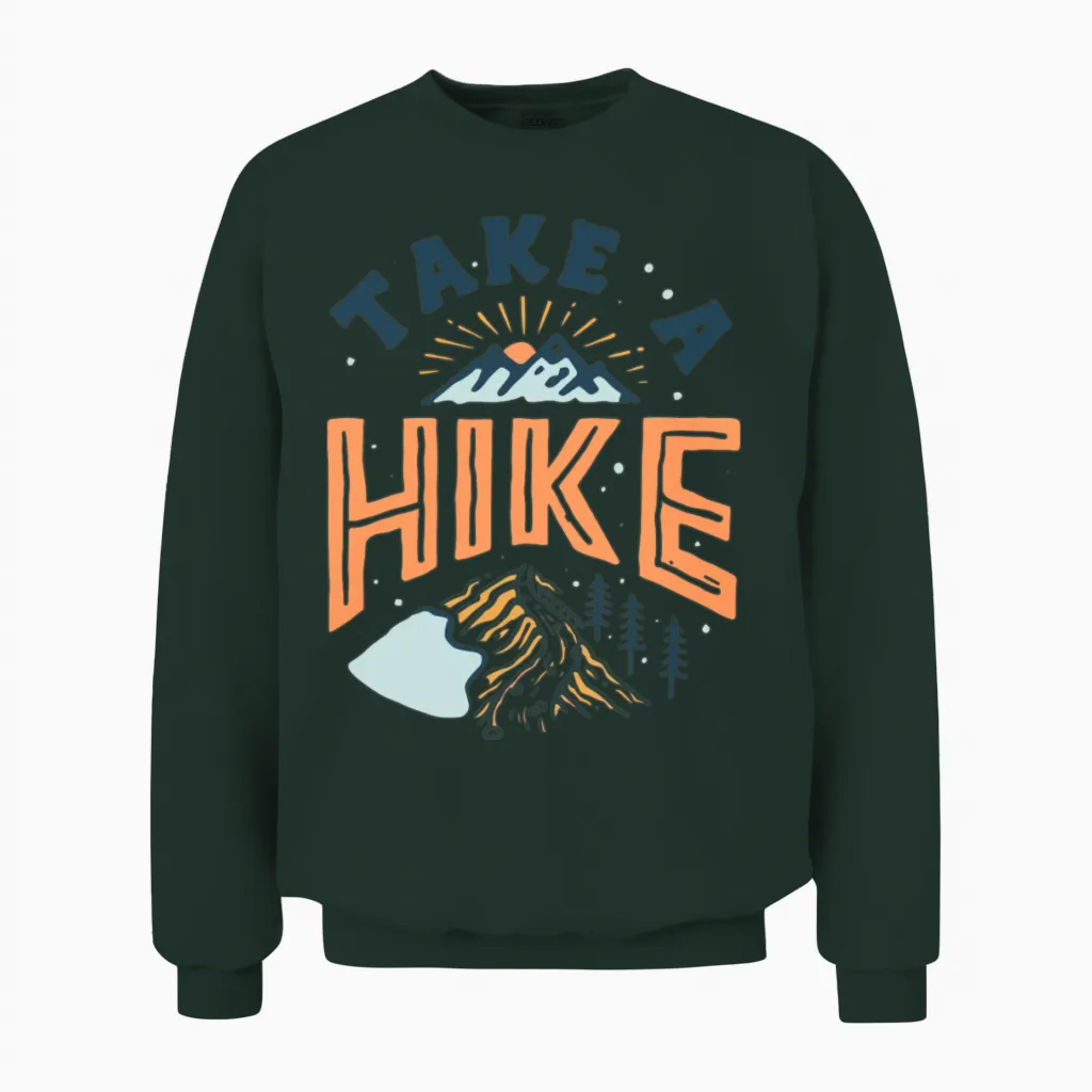 Take a Hike - Hiking & Outdoors Unisex Sweatshirt in Forest