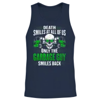 Garbage Truck Costume for a Garbage Guy Unisex Tank Top - Navy – 2