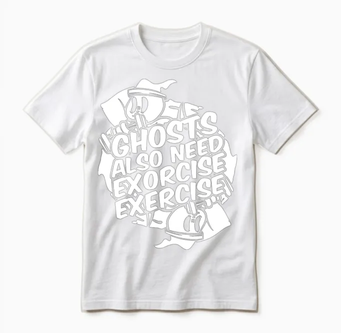 Halloween Funny Unisex T-Shirt in White