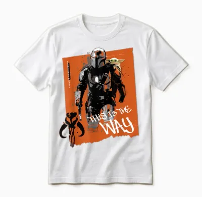 Star Wars: the Mandalorian and Grogu Movie This Is the Way Unisex T-Shirt - White