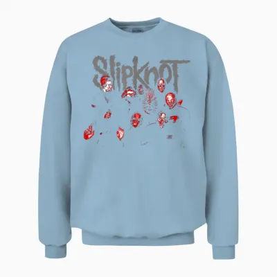 Slipknot Offizieller We Are Not Your Kind, Roter Titel Unisex Sweatshirt - Light Blue
