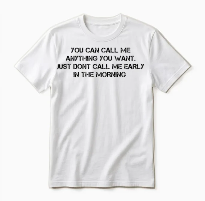 Funny Slogan Unisex T-Shirt in White