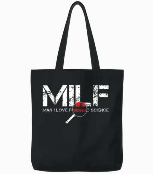 I Love Forensic Science Forensics Science Student Tote Bags in Black