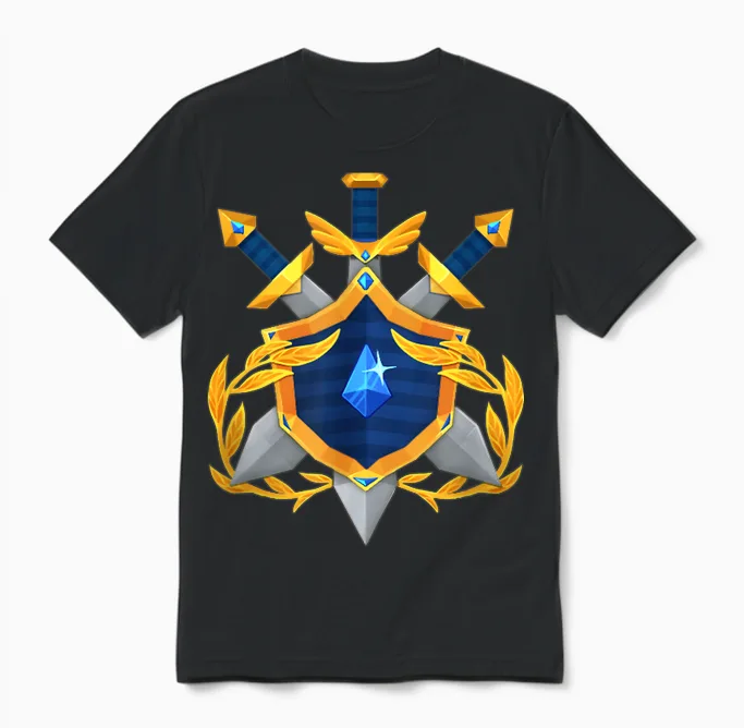 Master Emblem Unisex T-Shirt in Black