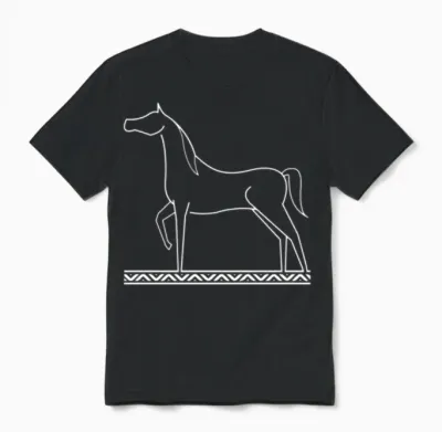 Arabian Horse Unisex T-Shirt - Black