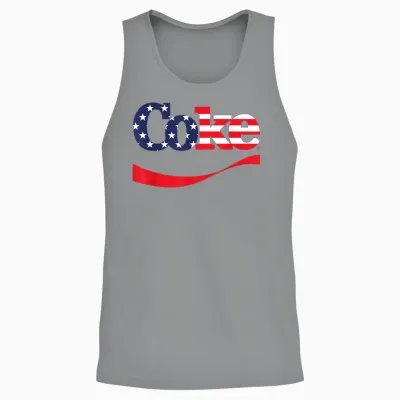Coca Cola Coke Usa T-Shirt, Grey, S Unisex Tank Top - Sport Grey