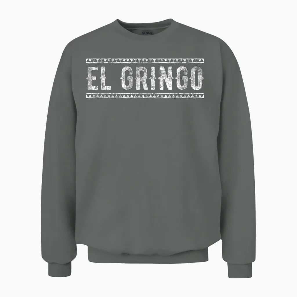 De Mayo Famous El Gringo Spanish American Slang Unisex Sweatshirt in Graphite Heather