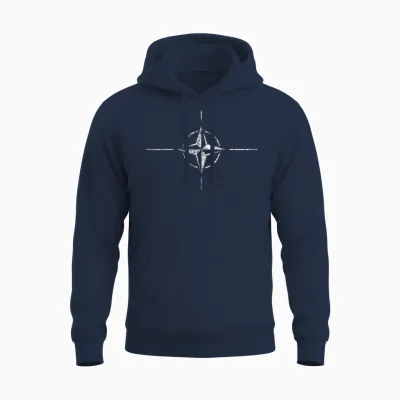 Nato Flagge Trend Vintage Design Unisex Hoodie - Navy