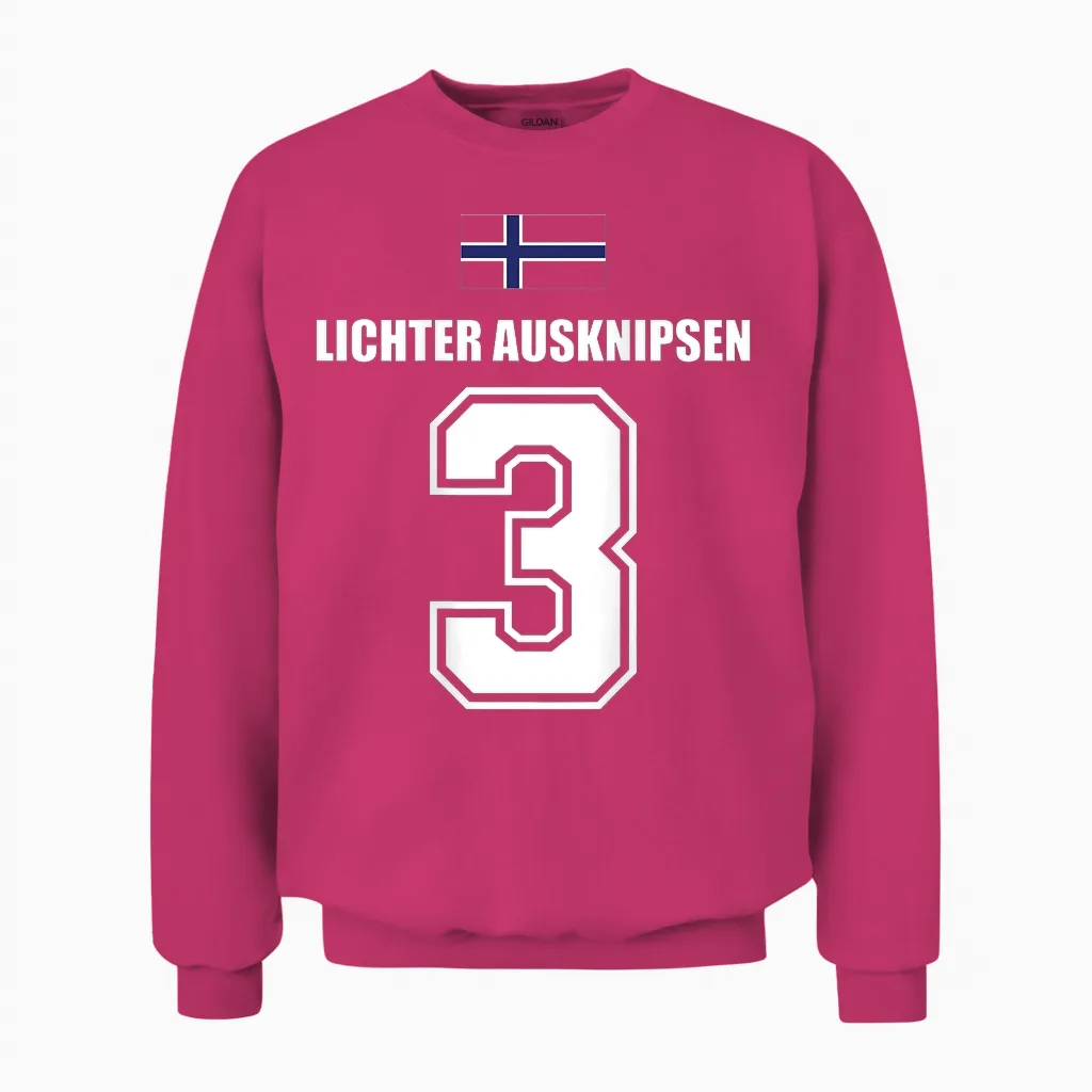 Lustige Namen Norwegen Trikot Für Mallorca Und Die Party Unisex Sweatshirt in Heliconia
