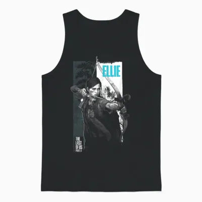 The Last of Us Part Ii Ellie Ready Fot Figfht Big Poster V2 T-Shirt, Black, S Unisex Tank Top - Black