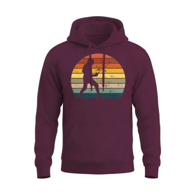 Retro Fencing Unisex Hoodie - Maroon
