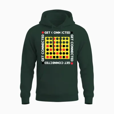 Connect Four Game Box Up Unisex Hoodie - Forest
