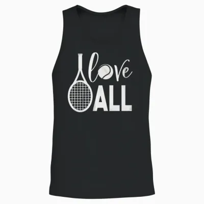 Love Ball Funny Unisex Tank Top - Black
