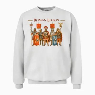 Römische Legion Soldaten Antikes Rom Krieger Design Unisex Sweatshirt - White