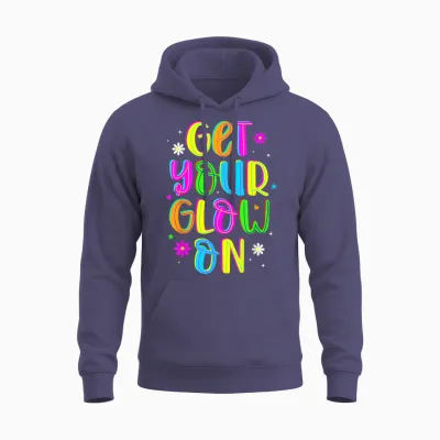 Get Your on in My Glowing Era Group Team Party Squad Gifts Unisex Hoodie - Heather Sport Dark Navy