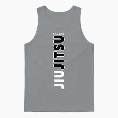 Jiu Jitsu Mma T-Shirt, Brazilian Jiu Jitsu T-Shirt, Black, S Unisex Tank Top - Sport Grey