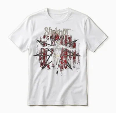 Slipknot Official the Gray Chapter Star Unisex T-Shirt - White