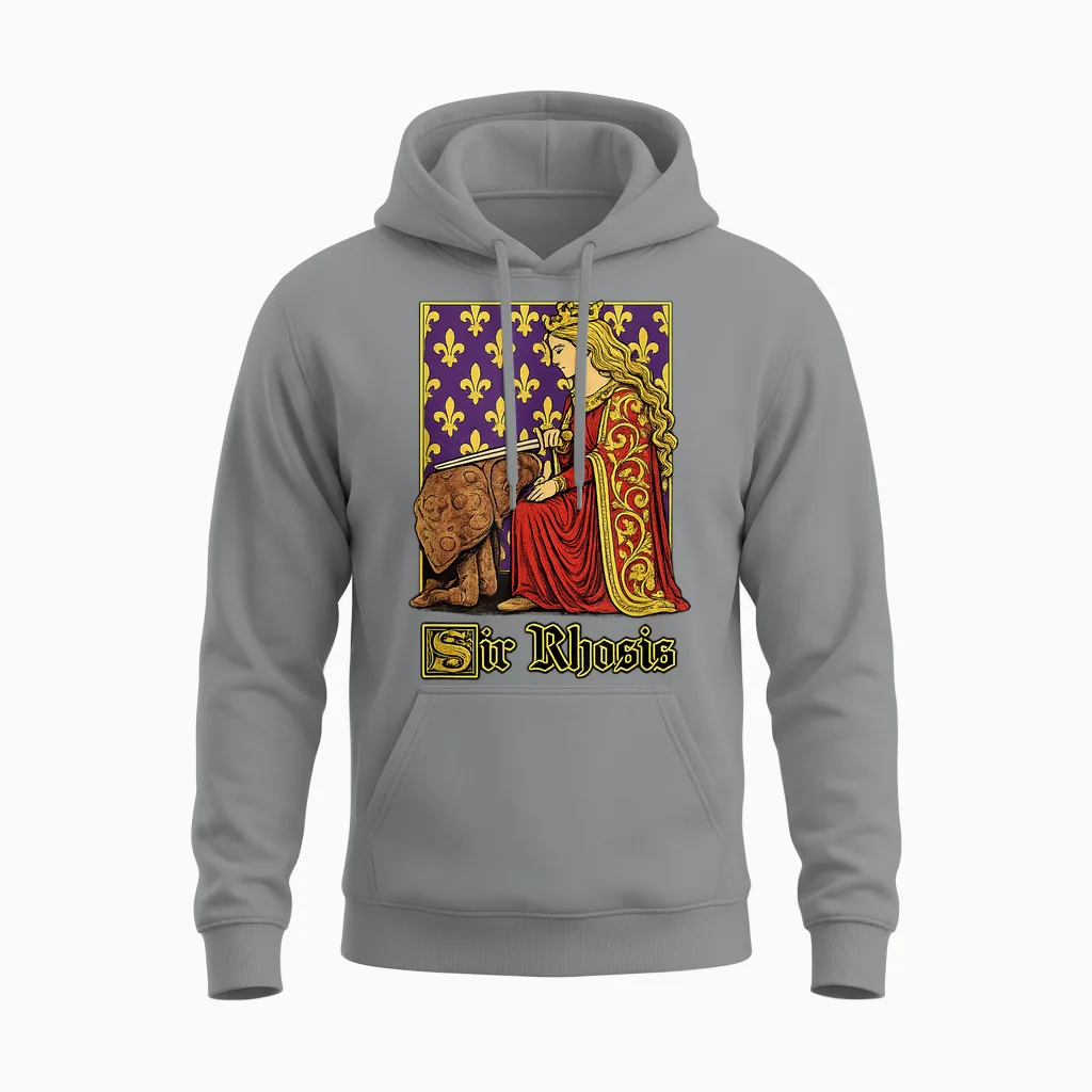 Sir Rhosis Lustiger Gen-Z-Brainrot-Meme, Schlüpfriger Humor-Slang-Gag Unisex Hoodie in Sport Grey