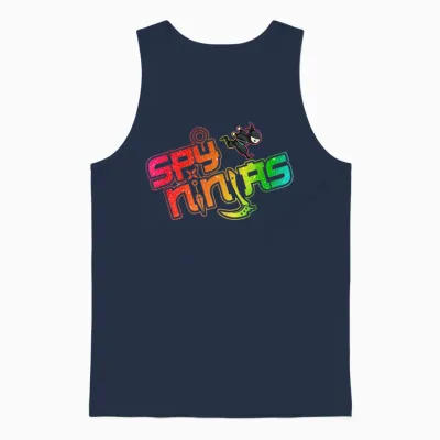 Ninja and Spy - Kids Birthday Ninja Boy Girl Unisex Tank Top - Navy