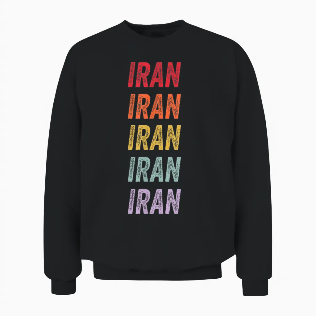 Iran Unisex Sweatshirt in Black