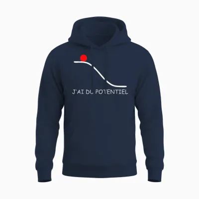 Je Ai Du Potentiel Science Humour Unisex Hoodie - Navy