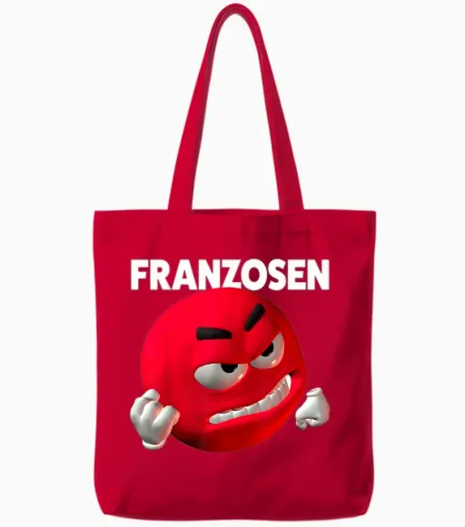 French Grr French Tote Bags - Red