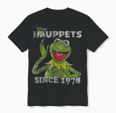 The Muppets Kermit Since 1978 Unisex T-Shirt - Black
