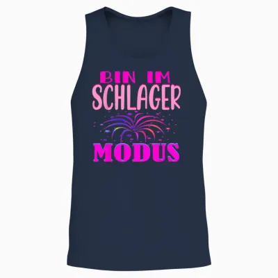 Schlagerparty Costume Malle Party Outfit Malle Accessories Unisex Tank Top - Navy