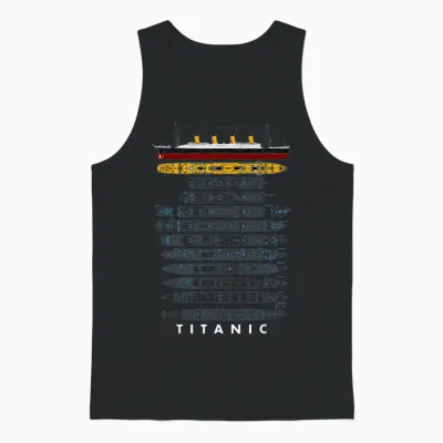 Titanic Schiff 1912 90er Jahre Outfit Herren Damen Kinder Unisex Tank Top - Black
