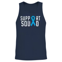 Prostate Cancer Support Squad Prostate Cancer Unisex Tank Top - Navy – 2