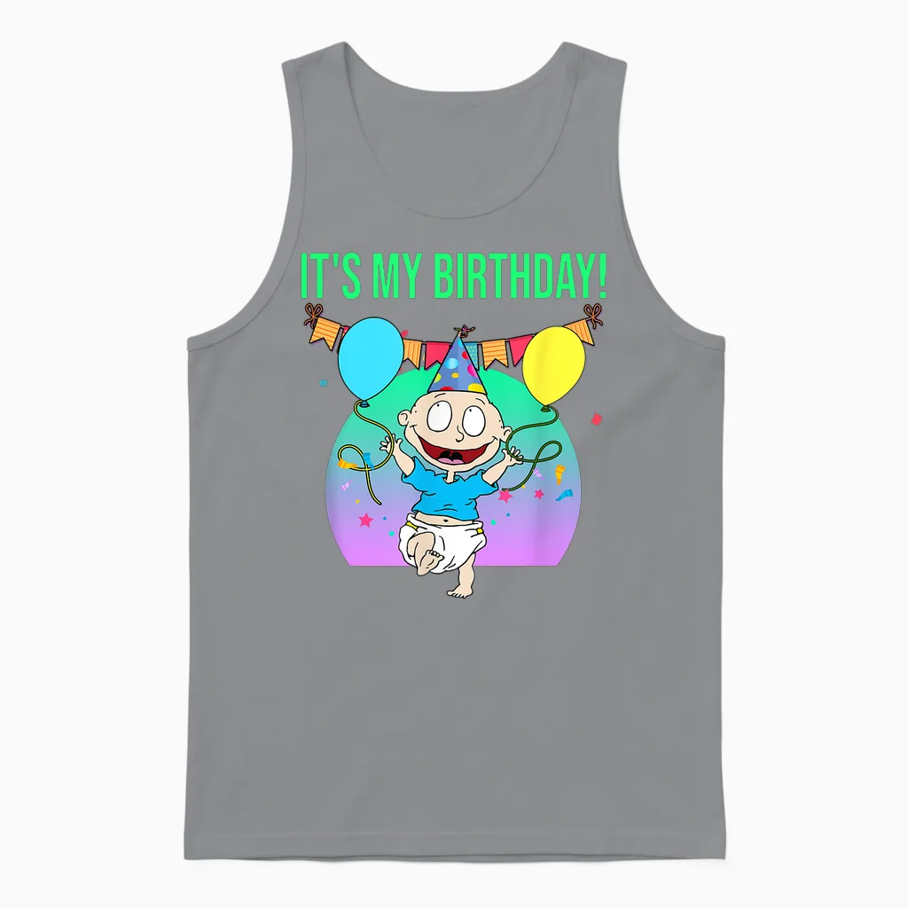 Mademark X Rugrats - It's My Birthday - Tommy Pickles Unisex Tank Top in Sport Grey